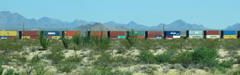 Freight Train thru Mojave Desert